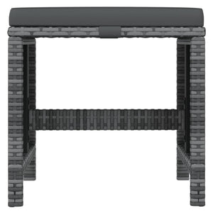 vidaXL 21-Piece Garden Dining Set with Cushions Poly Rattan Grey
