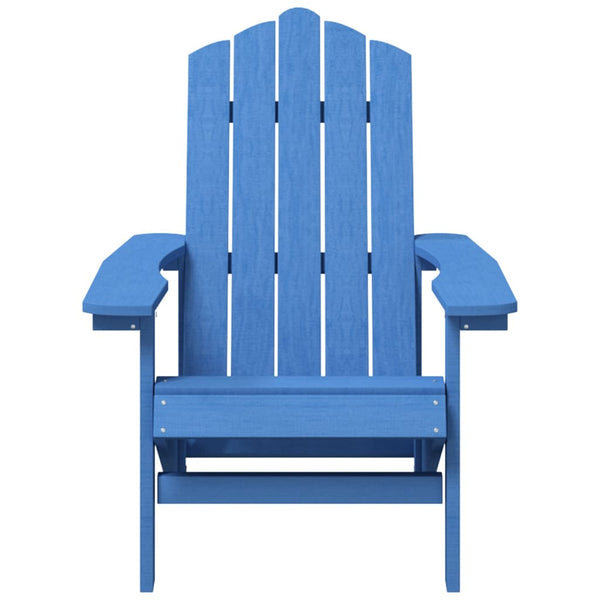 vidaXL Adirondack Garden Chair with Table HDPE Aquamarine