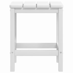 vidaXL Adirondack Garden Chairs with Table HDPE White