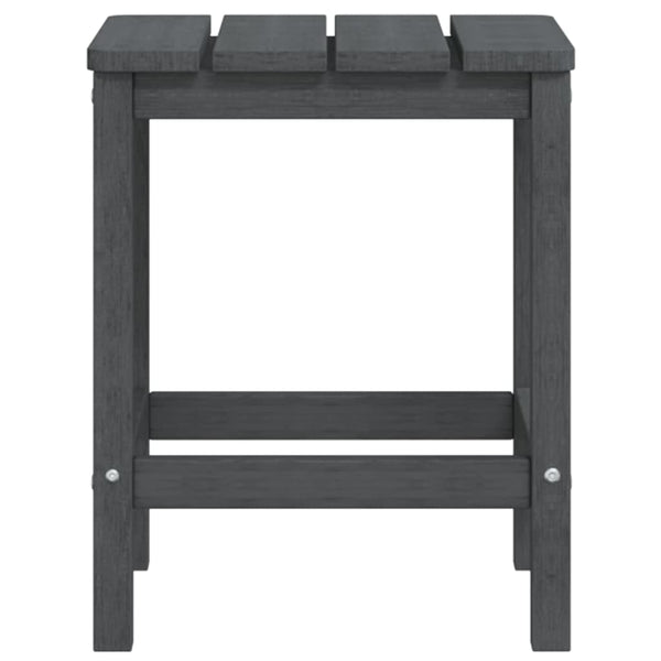 vidaXL Adirondack Garden Chairs with Table HDPE Anthracite