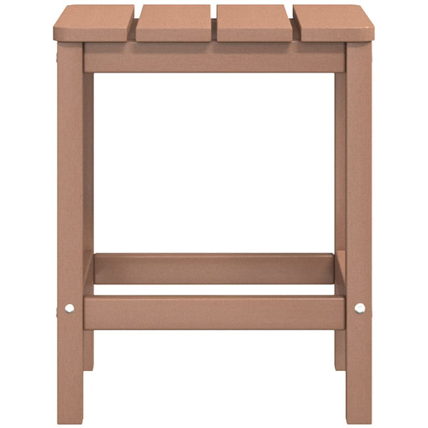 vidaXL Adirondack Garden Chairs with Table HDPE Brown