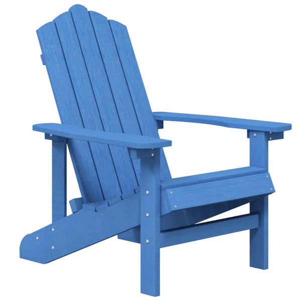 vidaXL Adirondack Garden Chairs with Table HDPE Aquamarine