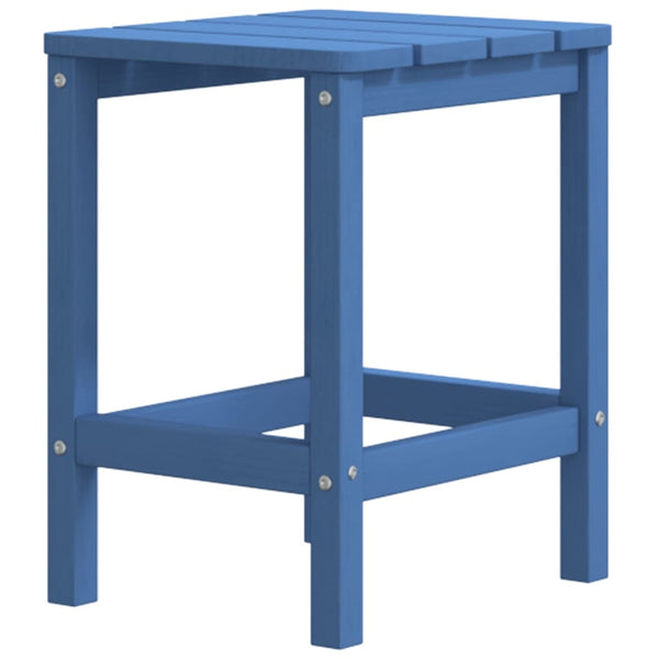 vidaXL Adirondack Garden Chair with Ottoman & Table HDPE Aqua Blue