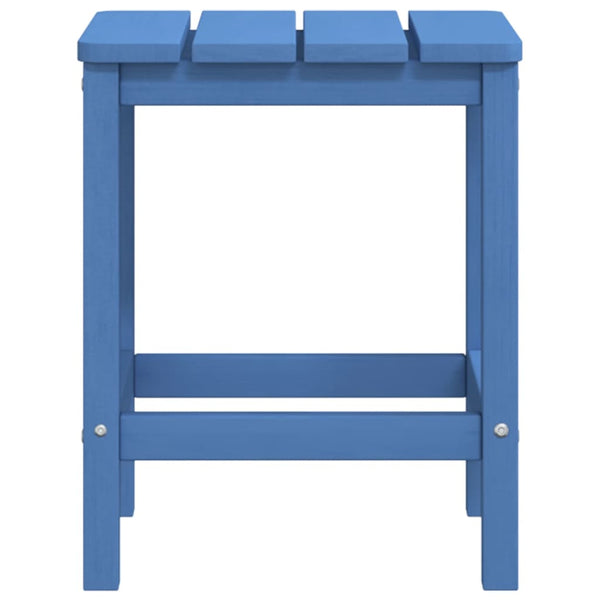 vidaXL Adirondack Garden Chair with Ottoman & Table HDPE Aqua Blue