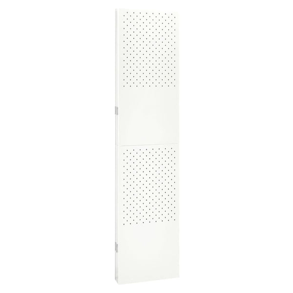 vidaXL 4-panel Room Divider 2 pcs White 160x180 cm Steel