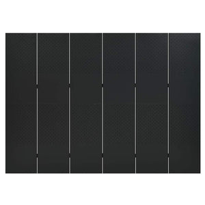 vidaXL 6-Panel Room Divider 2 pcs. Black 240x180 cm Steel