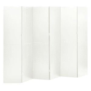 vidaXL 6-Panel Room Divider 2 pcs White 240x180 cm Steel