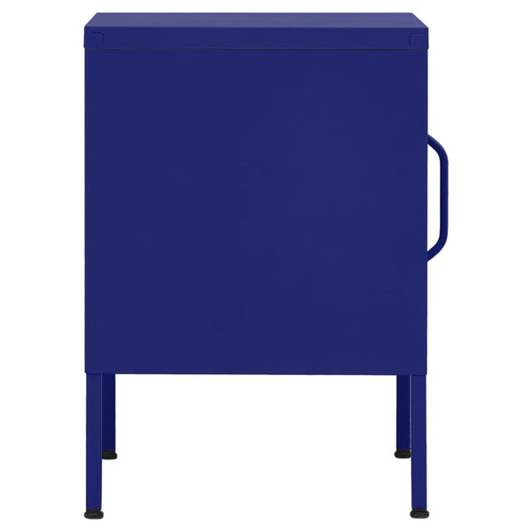 vidaXL Nightstands 2 pcs. Navy Blue 35x35x51 cm Steel