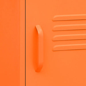 vidaXL Bedside Cabinets 2 pcs. Orange 35x35x51 cm Steel