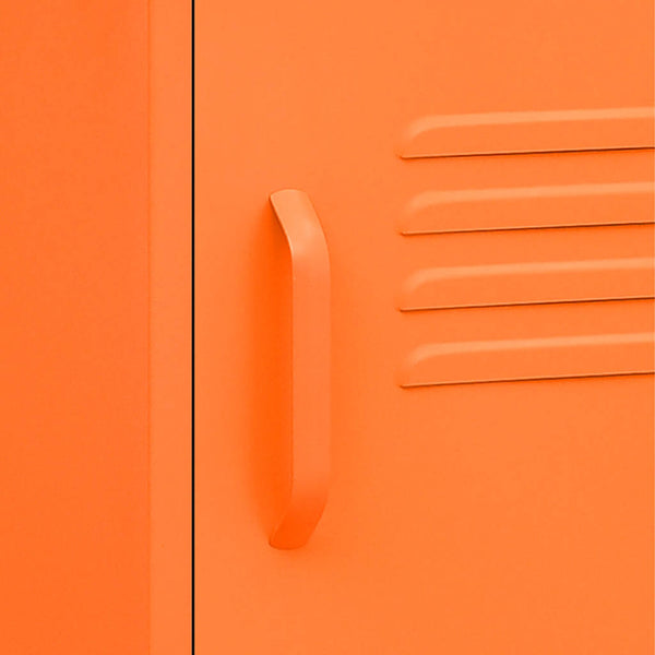 vidaXL Bedside Cabinets 2 pcs. Orange 35x35x51 cm Steel