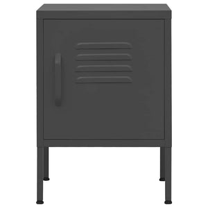 vidaXL Nightstands 2 pcs. Anthracite 35x35x51 cm Steel
