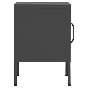 vidaXL Nightstands 2 pcs. Anthracite 35x35x51 cm Steel