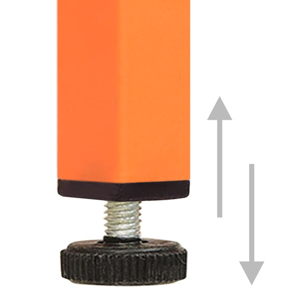 vidaXL Bedside Cabinets 2 pcs. Orange 35x35x51 cm Steel