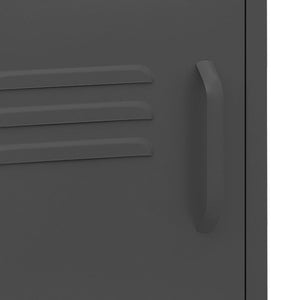 vidaXL Nightstands 2 pcs. Anthracite 35x35x51 cm Steel