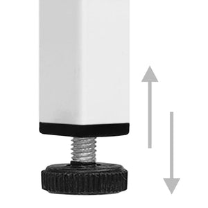 vidaXL Nightstands 2 pcs. White 35x35x51 cm Steel