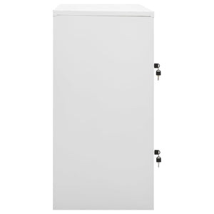 vidaXL Locker Cabinets 2 pcs. Light Gray and Blue 90x45x92.5cm Steel