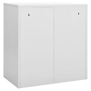 vidaXL Locker Cabinets 2 pcs. Light Gray and Blue 90x45x92.5cm Steel