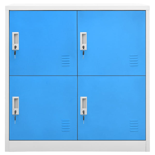 vidaXL Locker Cabinets 5 pcs Light Grey and Blue 90x45x92.5cm Steel