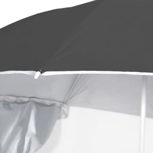 vidaXL Beach Parasol with Side Panels Anthracite 215 cm