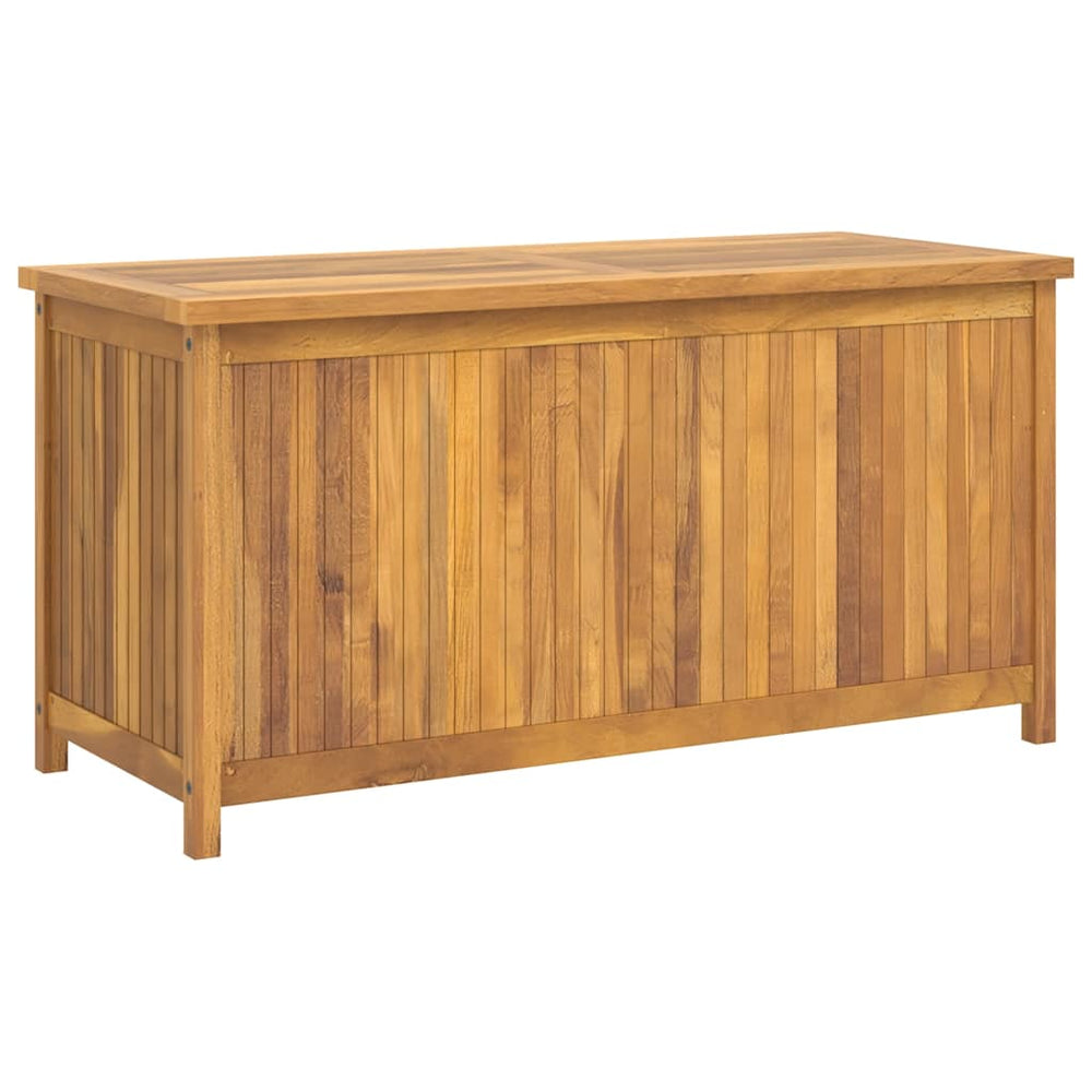 vidaXL Garden Storage Box 114x50x58 cm Solid Teak Wood