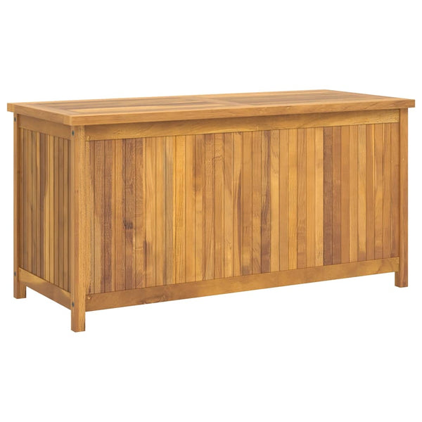 vidaXL Garden Storage Box 114x50x58 cm Solid Teak Wood