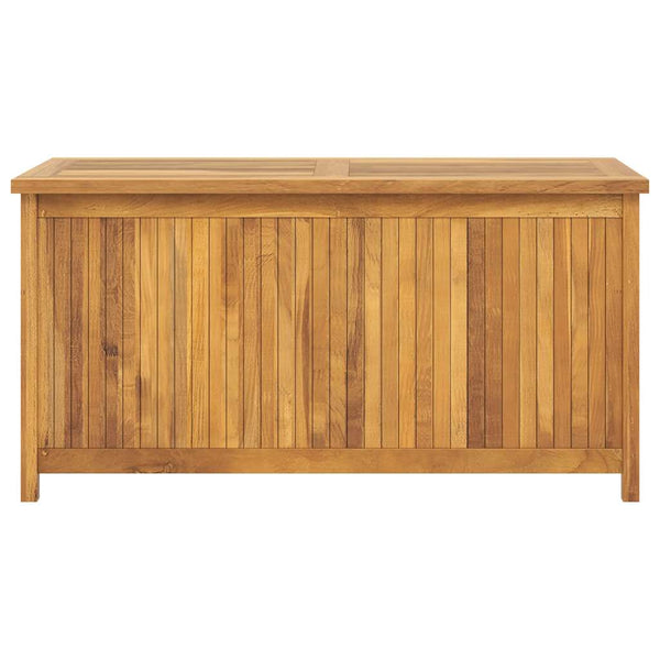 vidaXL Garden Storage Box 114x50x58 cm Solid Teak Wood