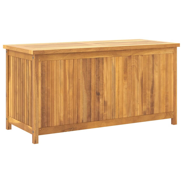 vidaXL Garden Storage Box 114x50x58 cm Solid Teak Wood