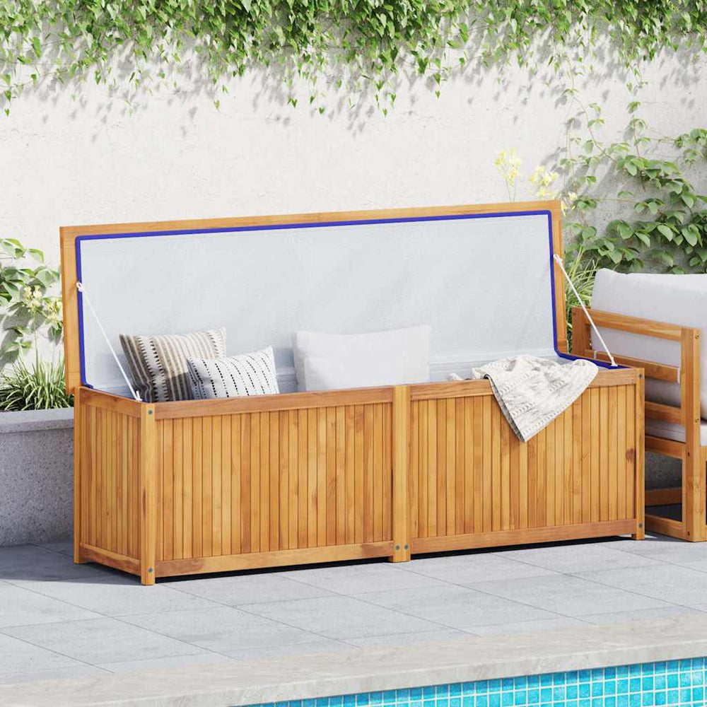 vidaXL Garden Storage Box 175x50x55 cm Solid Teak Wood