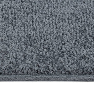 Anthrazit Kurzflor Teppich 160x230 cm