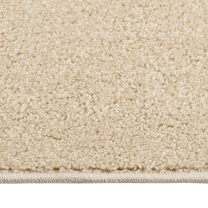 Beiger Kurzflor Teppich 160x230 cm