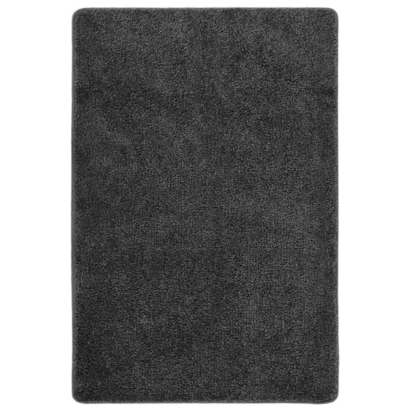 Dunkelgrauer Shaggy Teppich 140x200 cm