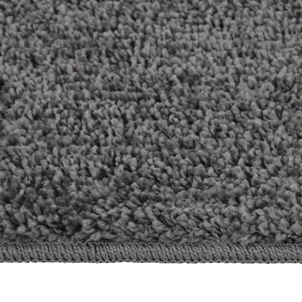 Dunkelgrauer Shaggy Teppich 140x200 cm