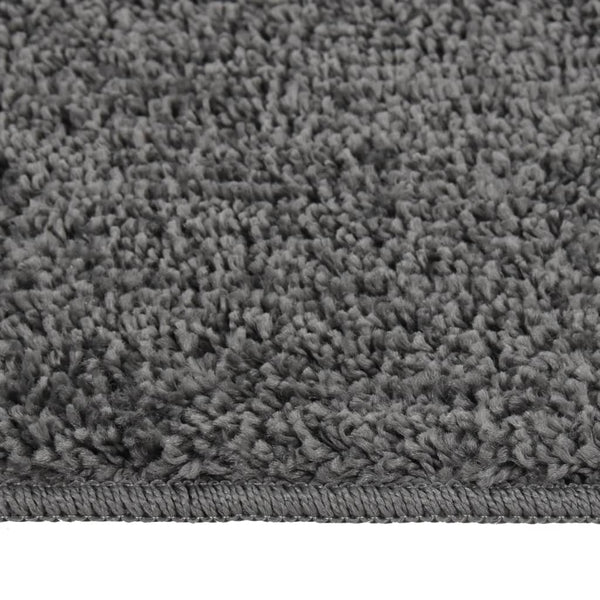Dunkelgrauer Shaggy Teppich 140x200 cm