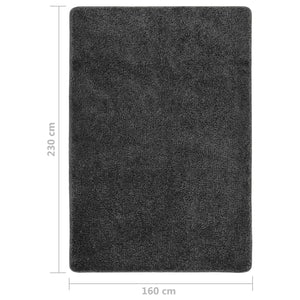 Dunkelgrauer Shaggy Teppich 160x230 cm