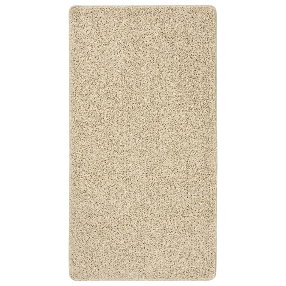 Creme Shaggy Teppich 80x150 cm