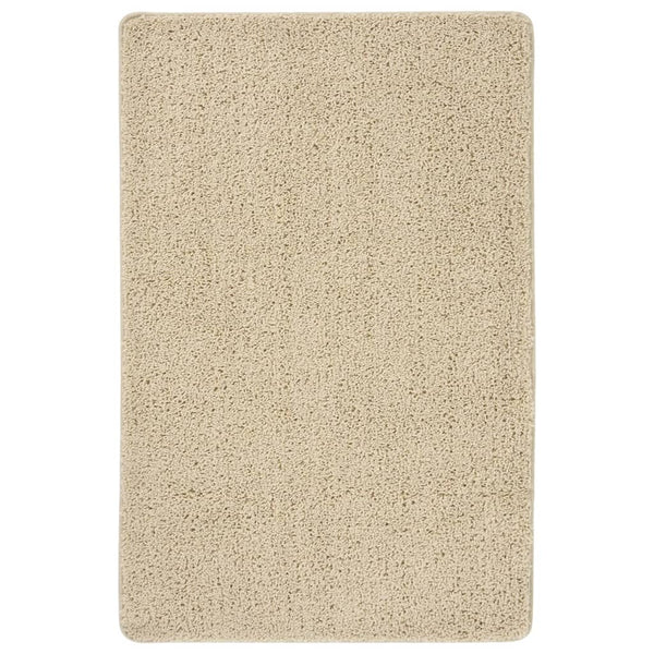 Creme Shaggy Teppich 200x290 cm