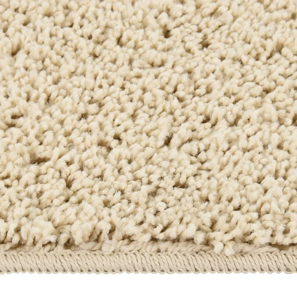 Creme Shaggy Teppich 200x290 cm