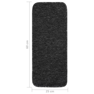 Antirutsch Stufenmatten Anthrazit 60x25 cm, 15er Set