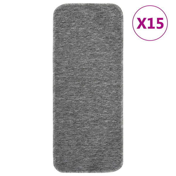 Antirutsch Stufenmatten Grau 60x25cm 15er Set