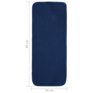 Marineblaue Antirutsch-Stufenmatten, 15er Set