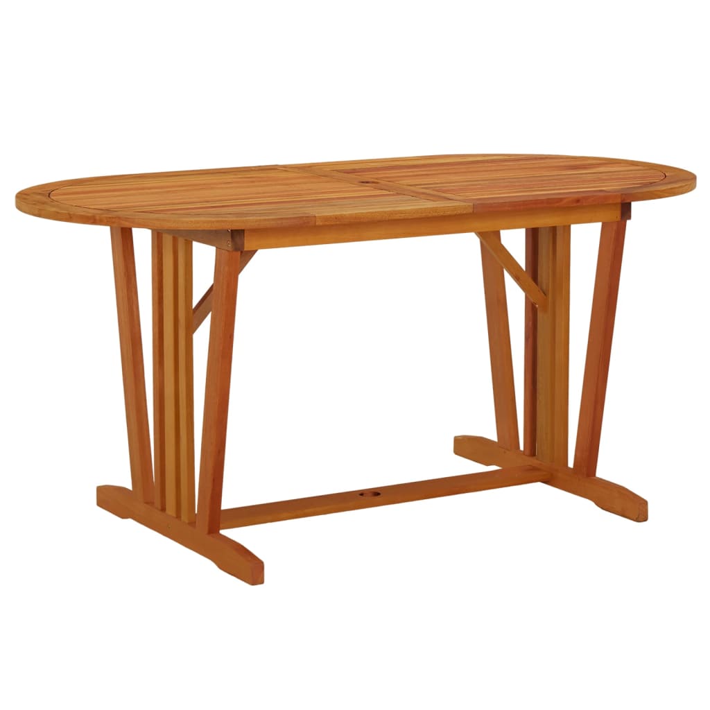 vidaXL Garden Table 160x85x75 cm Solid Eucalyptus Wood