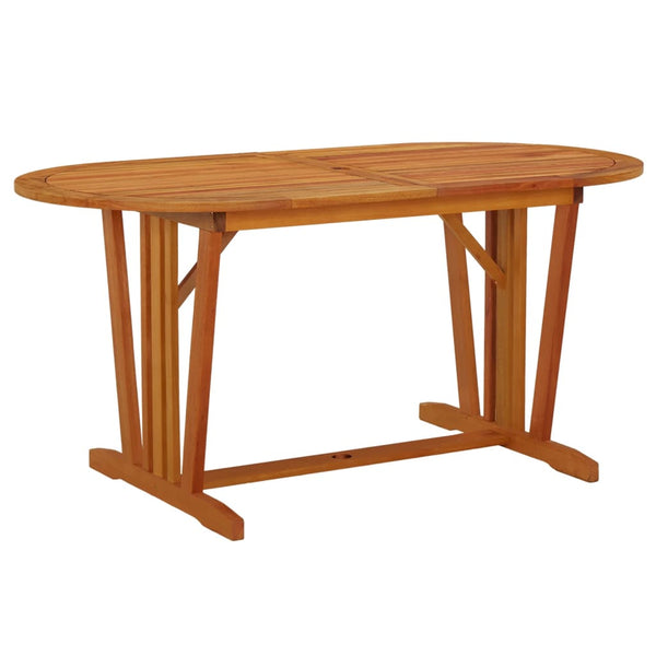 vidaXL Garden Table 160x85x75 cm Solid Eucalyptus Wood