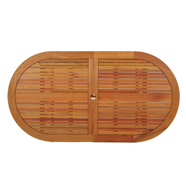 vidaXL Garden Table 160x85x75 cm Solid Eucalyptus Wood