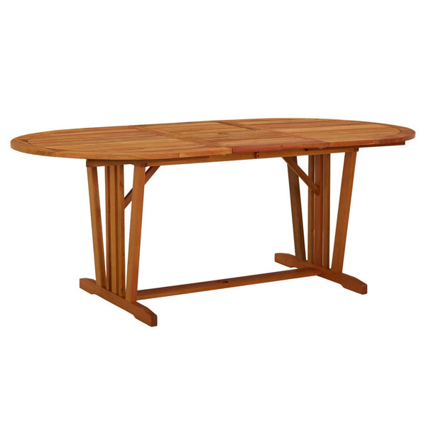 vidaXL Garden Table 200x100x75 cm Solid Eucalyptus Wood