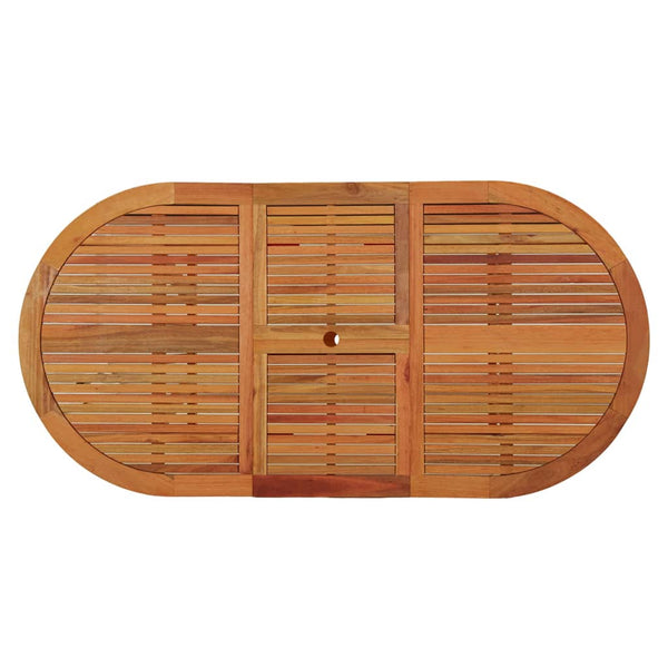 vidaXL Garden Table 200x100x75 cm Solid Eucalyptus Wood