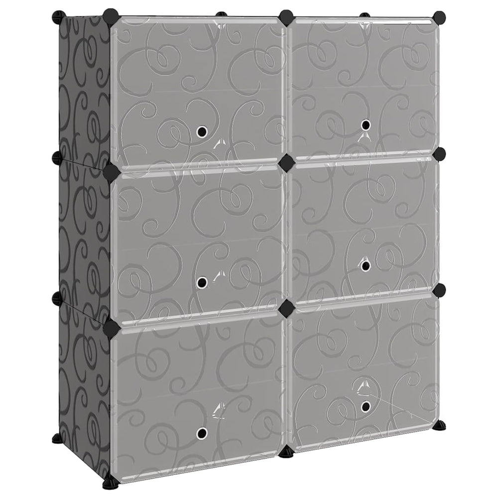 vidaXL Shoe Rack Black 84.5x31x93.5 cm PP