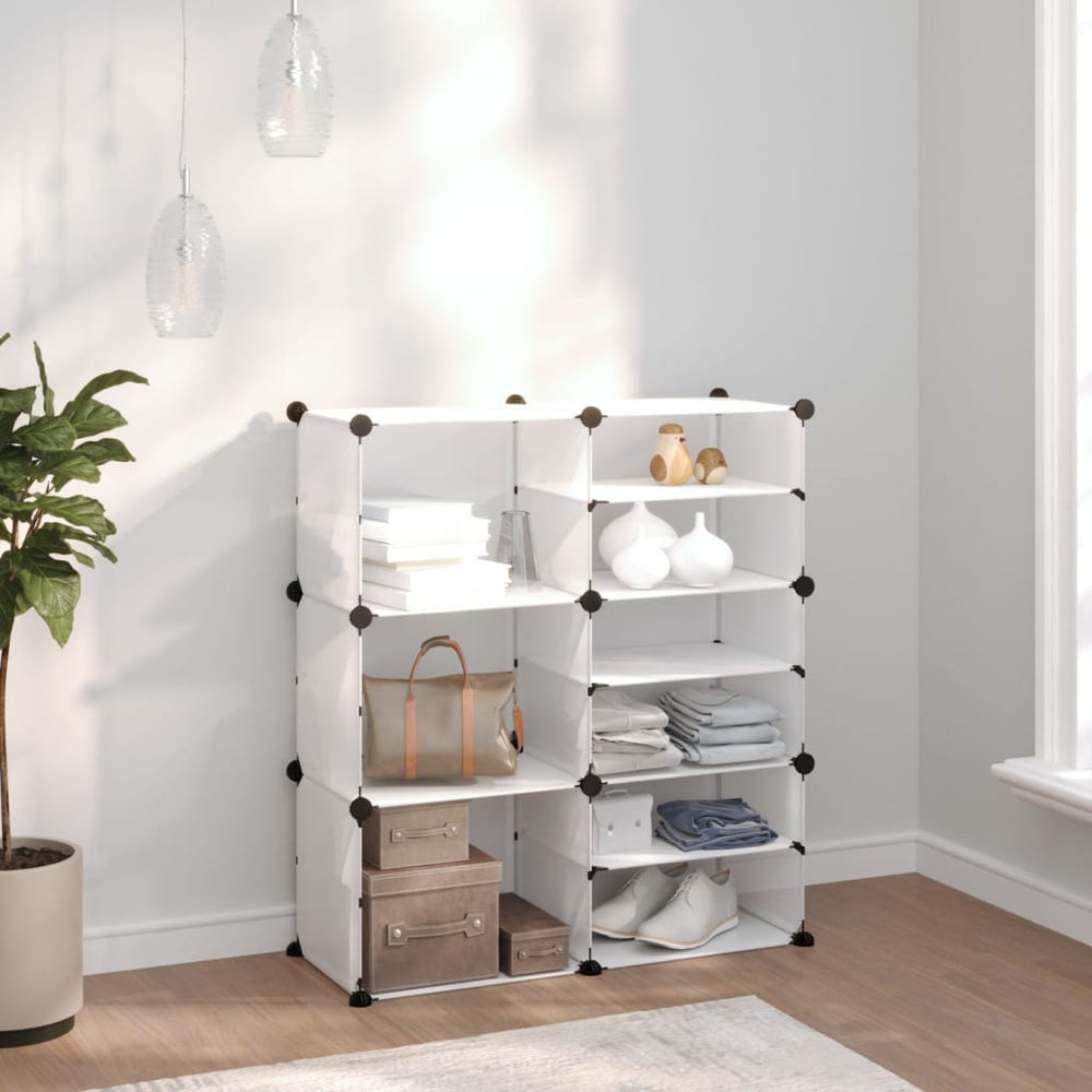 vidaXL Shoe Rack Transparent 84x31.5x93 cm PP