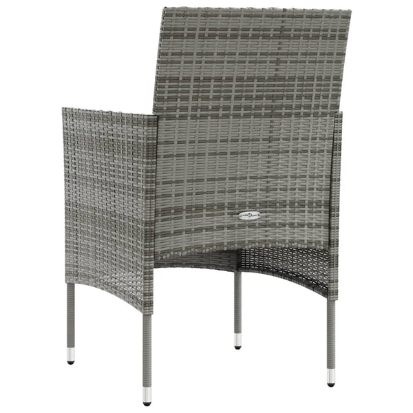vidaXL 16-Piece Garden Lounge Set with Cushions Poly Rattan Grey