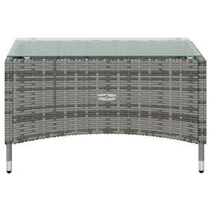 vidaXL 16-Piece Garden Lounge Set with Cushions Poly Rattan Grey