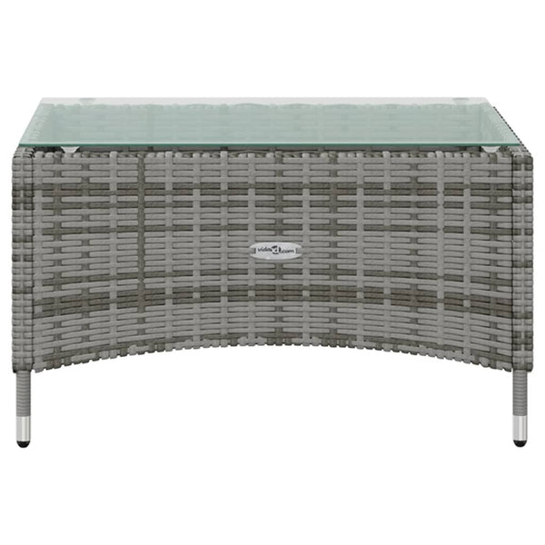 vidaXL 16-Piece Garden Lounge Set with Cushions Poly Rattan Grey